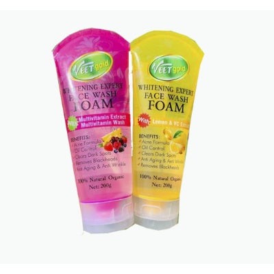 Veet Gold Face Wash Foam Lemon